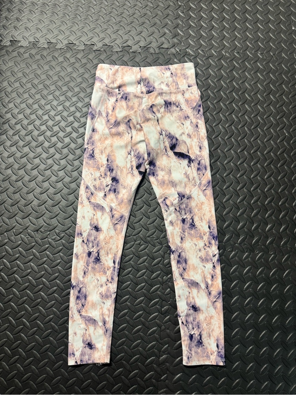 Old Navy Active PowerSoft High Rise Marble Print Leggings Girls L - Picture 7 of 8